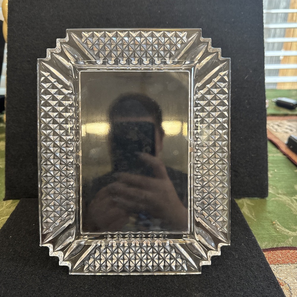 WATERFORD CRYSTAL MAKEFIELD 4"x6" PICTURE FRAME, IRELAND, RARE